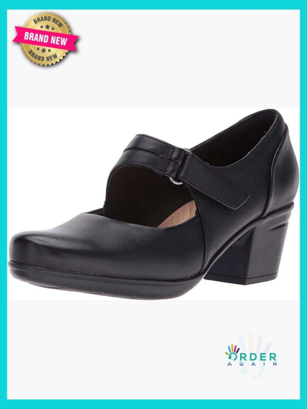 Women's Pumps with Ortholite Footbed Cushion Soft Heels 2.16" Riptape Closure